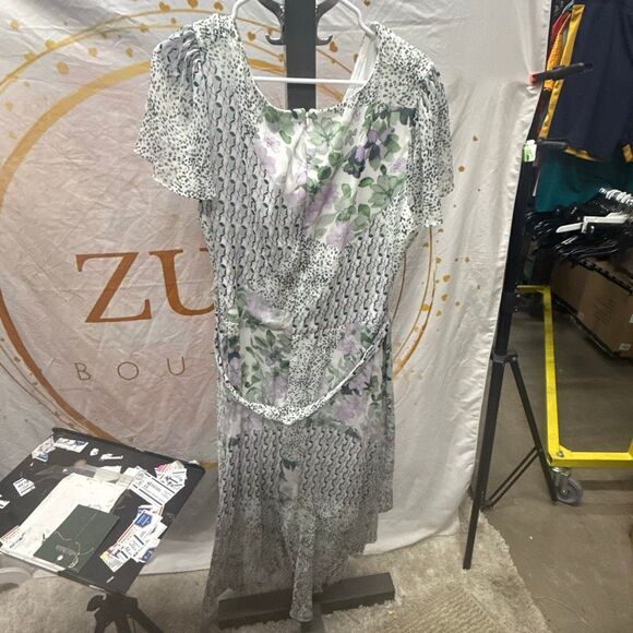 DKNY Womens Plus Chiffon Hi-Low Cocktail and Party Dress Size 20W - Picture 3 of 4